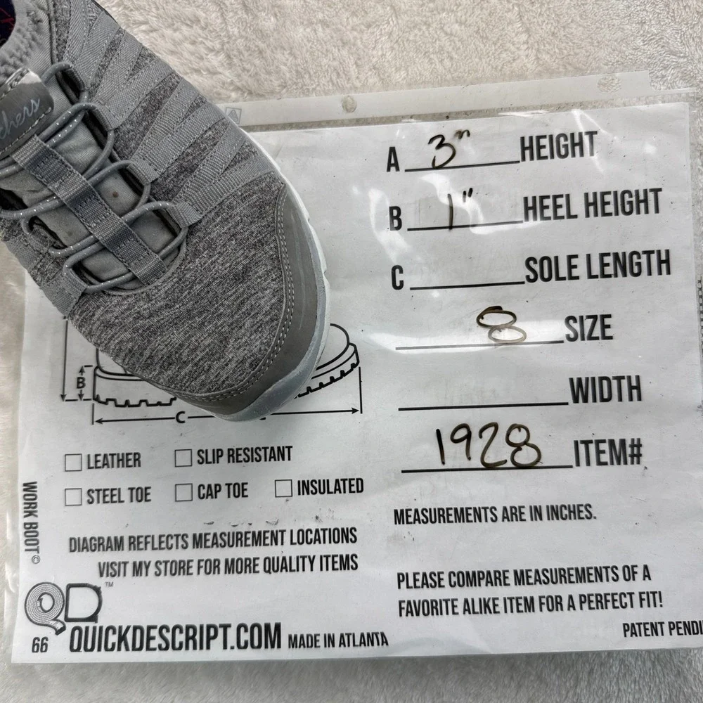 Skechers Gratis Shake It Off Walking Sneakers Shoes Women 8 Gray Casual Comfort